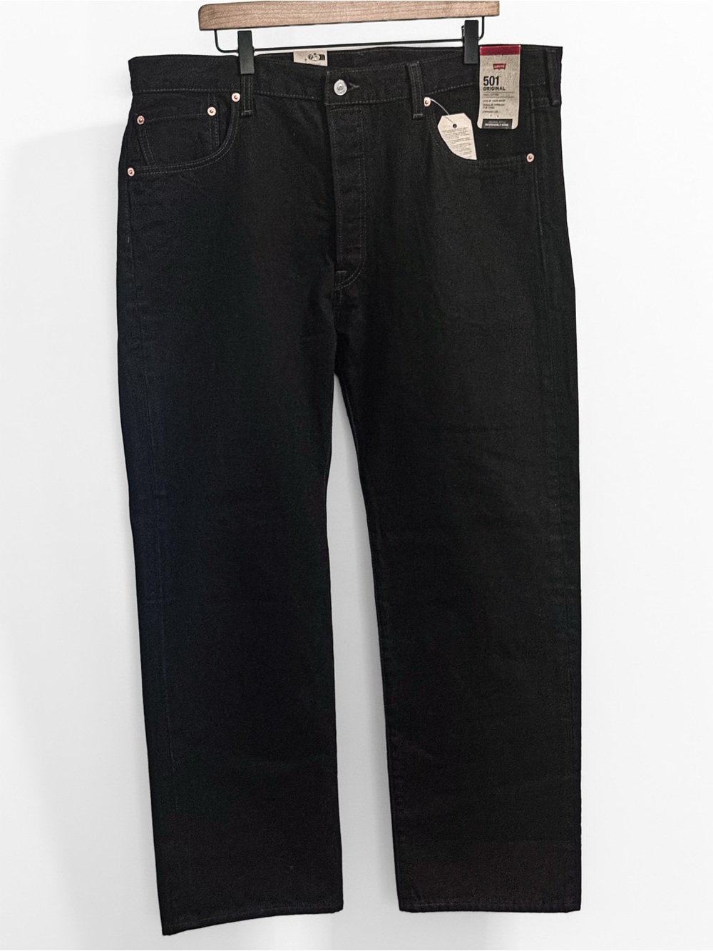 Levi’s 501 Original Black Jeans 40x30 NWT 100% Cotton Button Fly